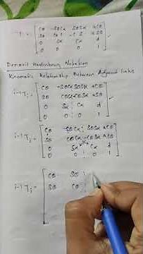 Easily remember DH convention formula matrix