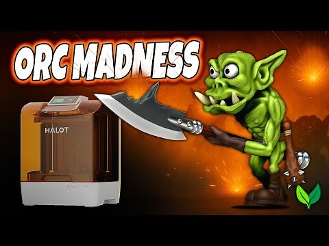 Designing and Printing a Vogland Orc Halberdier with the Piocreat Halot X1 (FREE STLs)