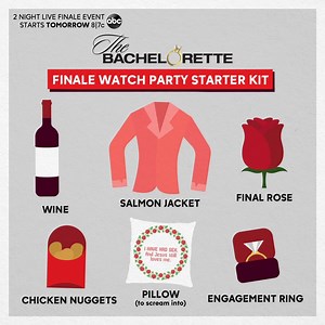 213K views · 2.7K reactions | We want to see those salmon jackets and chicken nuggets! | The Bachelorette | Facebook