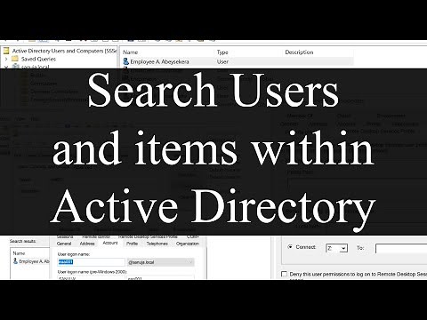 How to Search by Name or User logon name - Active Directory (AD) Quick Tips | Server 2022/2019