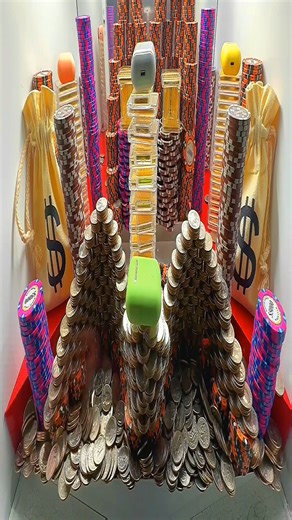 Massive profits inside the high limit coin pusher | Coin Pusher Reels