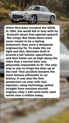 The Famous Gullwing Doors Were an Accident, Not a Design Choice