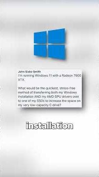 Is there an easy way to transfer a Windows Installation?