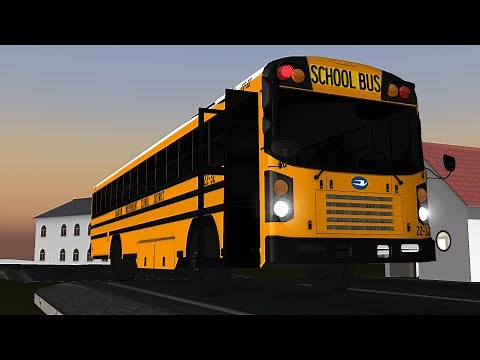 Rigs of Rods | Driving the New 2022 Bluebird T3 FE MS PM Quick Run Route. (2/21/21).