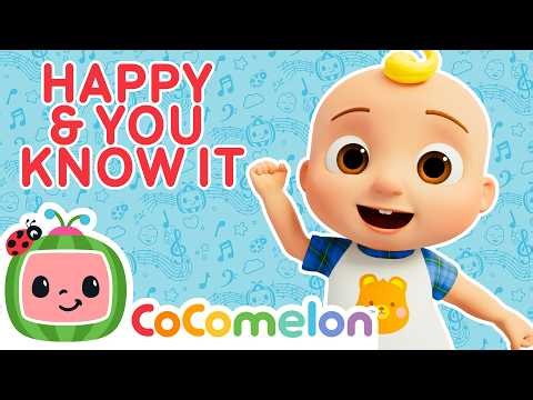 If You're Happy and You Know It 😃 CoComelon Nursery Rhymes | Emotions For Kids | Toddler Learning