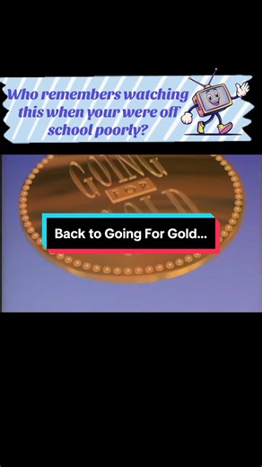 Going for Gold is a British television game show that originally aired on BBC1 between 12 October 1987 and 9 July 1996. It was revived for Channel 5 from 13 October 2008 to 20 March 2009. #goingforgold #goingforgold🥳 #henrykelly #tvgameshow #gameshow