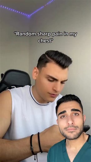 Precordial catch syndrome is a harmless condition that causes sudden, sharp, stabbing chest pain, usually felt on the left side of the chest near the heart. VC: @ eduardtok (TT) | Mahyar "Max" Maddahali, MD