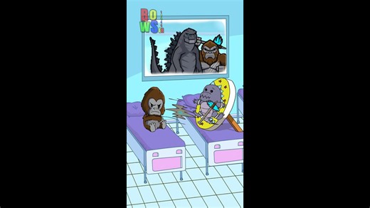 Baby Godzilla vs Baby King Kong Bowser12345 #godzillavskong #godzilla #kingkong #shorts