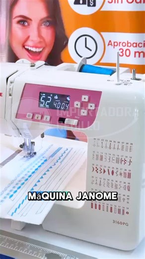MÁQUINA JANOME con corte automático de hilo ✔️ Descubre la Janome 3160PG, una máquina electrónica ligera, potente y diseñada para costuras profesionales. Cuenta con 60 puntadas integradas, 6 tipos de ojales automáticos y un sistema de arrastre superior SFS que garantiza puntadas perfectas en cualquier tipo de tela. 🚀 Su pantalla LCD facilita la selección de puntadas, y con funciones como corte automático de hilo, aguja arriba/abajo, memoria de posición, y botón start/stop, tendrás total control