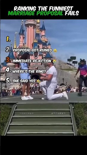 Ranking the Funniest Marriage Proposal Fails Caught on Camera 💍😂 #shorts #funny #proposal #marriage
