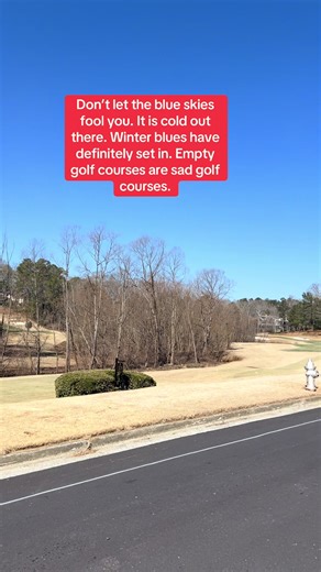 Golf courses are sad golf courses