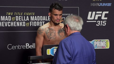 UFC 315 full card official weigh-in highlights