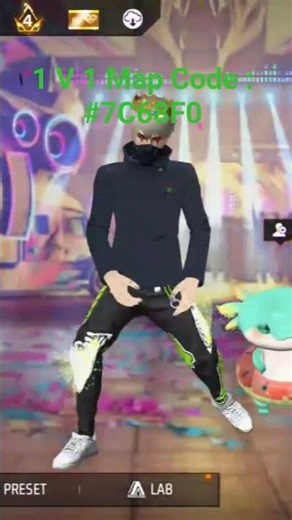 1v1 Map code in free fire