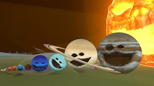 82K views · 933 reactions | Real Scale Size Comparison Solar System Woke Up All Planets And Sun! (Garry's Mod) #brainrot #garrys_mod #gmod #skibiditoiletmultiverse | Piyush Gaming | Facebook