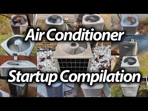 Air Conditioner Startup Compilation | 30 Startups
