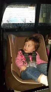 Baby scared of car wash
