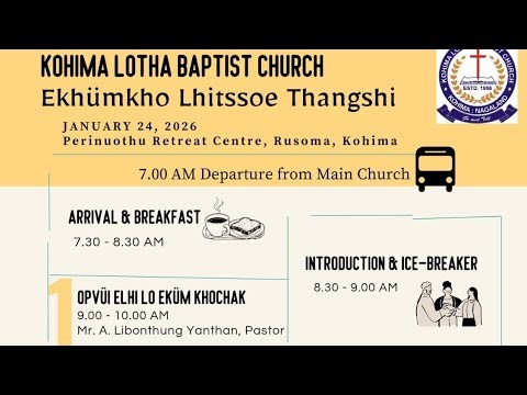 S1- "Opvűi Elhi lo Ekűm Khochak" | Mr. A. Libonthung Yanthan, Pastor | KLBC Discipleship Training 