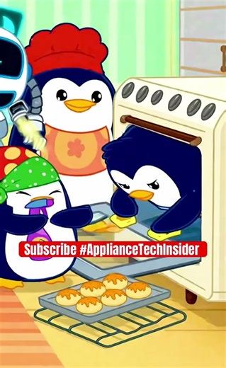 Penguins & Fix-Bot 🐧🤖 | Oven Spills = Smoke! Clean It Fast | Appliance Safety Tips