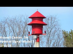 Russell Center, OH - Federal Signal Model 7 - Short Alert - 3/13/21