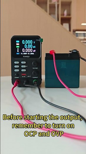 How to charge a battery with a DC stabilized power supply ? #dcpowersupply #battery
