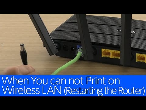 XP-8700 - When You Can Not Print on Wireless LAN (Restarting the Router)