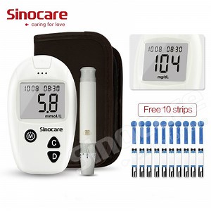 [Hot Item] Sinocare Blood Monitor Glucosemeters Sugar Testing Machine Glucose Test Strips Glucose Meter