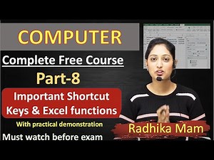 Computer Important Shortcut Keys & Excel Formula with practical| Must watch
