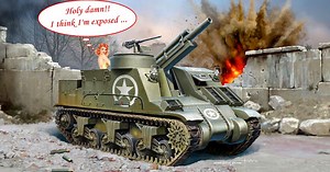 M7 105mm Priest Howitzer |Motor Carriage (HMC) with dozer - case report