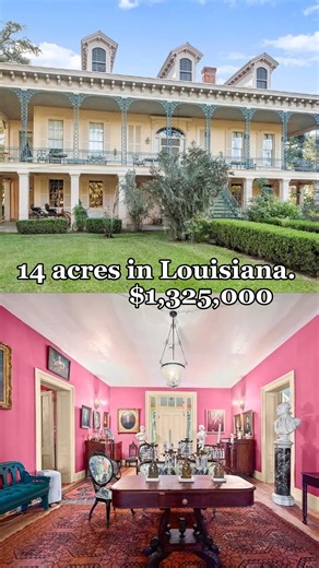 11 reactions | Maximalism at Its Finest — Step Inside This 1830 Louisiana Estate on 14 Acres! | $1,325,000. To see inside, look in comments . | Farmhouse Vibes | Facebook