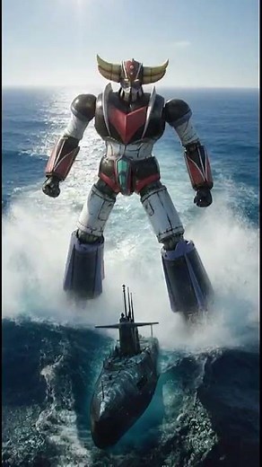 Grendizer Goldrake fight under water #جرندايزر #anime #cartoon #goldrake #grendizer