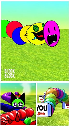SPRUNKI WORM MONSTER vs VERITY EATER CHALLENGE Chickengun #trend #roblox #animation #shorts