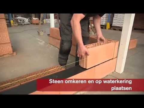 Lijmen van snelbouwstenen | Porotherm lijmblokken met lijmmortel