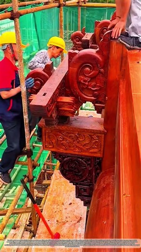 Structural Assembly of Classical Wooden Architecture #job #skills #unique #woodworking#building