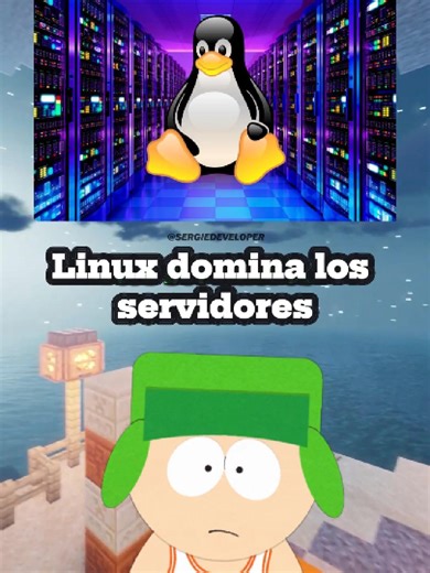 Cómo Linux domina los servidores del mundo. . . . #Linux #Servers #OpenSource #CloudComputing #DevOps #Kernel #Infraestructura