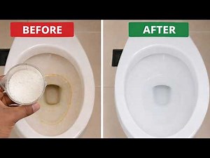 Dirty Toilet Becomes Sparkling White In Seconds! How to Clean And Remove Toilet Stains Fast!