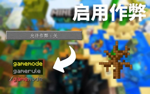 【MC】如何在创建世界后打开作弊？两分钟学会！