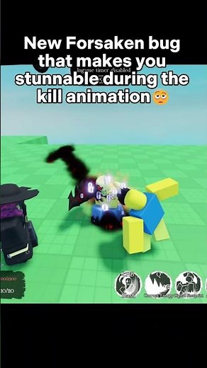 New FORSAKEN bug that makes you STUNNABLE during the KILL animation. #roblox #forsaken #fypシ