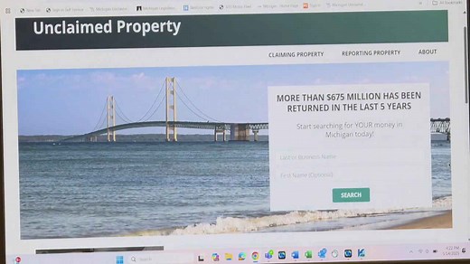 How To Search For Unclaimed Property in Michigan