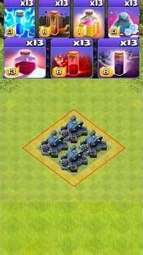Scattershot Vs 13x Max Level Spell #clashofclans #shorts #supercell #shortsfeed #coc #ytshorts