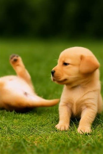 Springtime Joy on the Meadow #goldenretriever