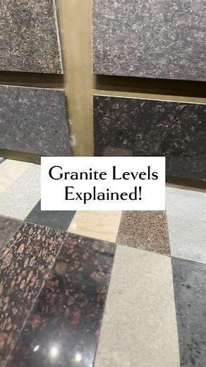 Goldstone Granites on Instagram: "Granite levels explained ! Level 1 granite, Level 2 granite, Level 3 granite, Level 4 granite . . #goldstonegranite #homeimprovement #tiles #graniteslabs #granite #marble #homedecor #homerenovation #construction #tilestyle #tiledesign"