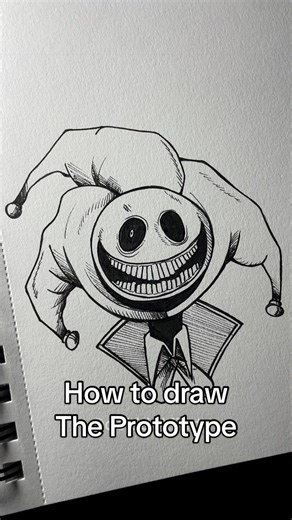 How to Draw The Prototype from Poppy Playtime
