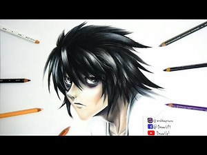 Cómo dibujar a L Lawliet de Death Note paso a paso | Colaboración con Steven Builes | Draw Up!
