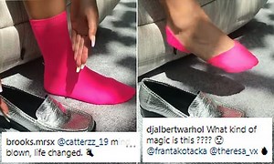 Genius hack for turning socks into 'no-shows' socks