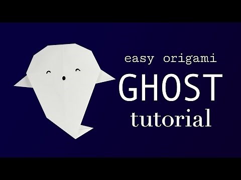 Easy Origami Ghost Tutorial V2 - Halloween DIY - Paper Kawaii