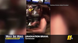 VIDEO: Punches thrown over saved seats at graduation