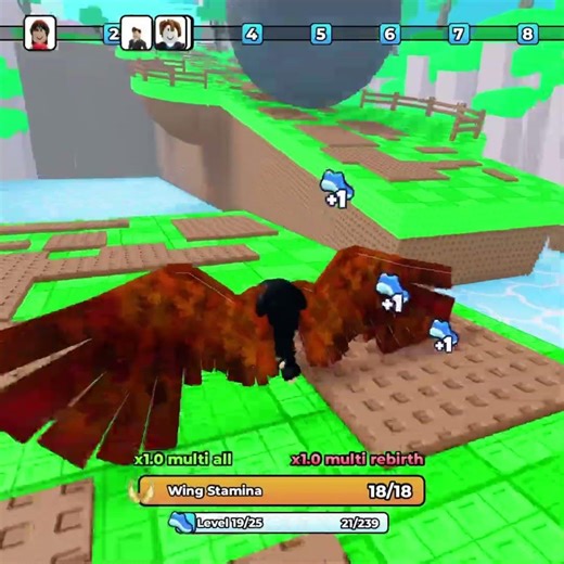 +1 Speed Wings Escape🦅 EP 1 #roblox #kickaluckyblock