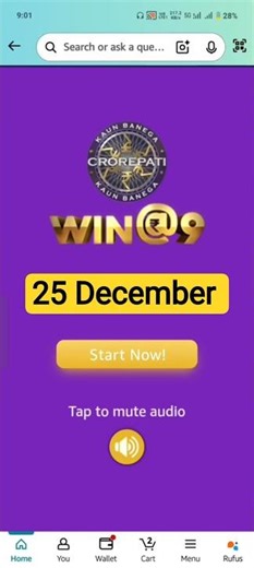 KBC Amazon 25 December 2025 answer || win@9 answer Today | kbc play along