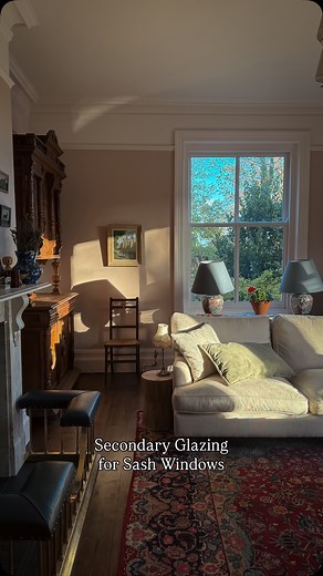 ad There’s nothing quite like sitting in a warm, quiet room on a cold day and that’s exactly what we’ve gained since having @retro.glazing fitted. https://retroglazing.co.uk Our original sash windows are one of my favourite features of the house, but the single glazing meant the rooms were always a little draughty. The retrofit secondary glazing has made such a difference it keeps the warmth in, the cold out, and we can still enjoy every bit of the character that made us fall in love with these 
