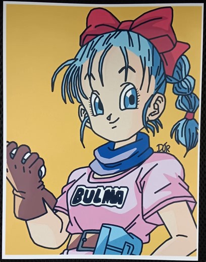 Bulma Art Print: Dragonball Character, Glossy Photo Paper (8.5x11) - Etsy